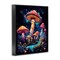 Stupell Industries Psychedelic Mushroom Scene Framed Giclee Wall Art Design by Nina Blue